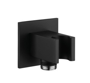 Palazzani COLOR Black Mat złącze ścienne z uchwytem czarne