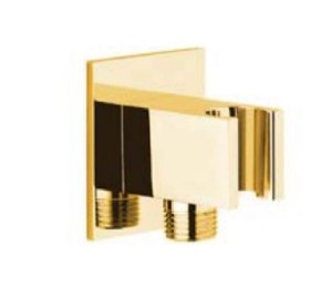 Palazzani COLOR Gold 9910B353 złącze ścienne z uchwytem złote