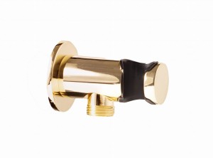 Palazzani COLOR Gold 9910N253 złącze ścienne z uchwytem złote