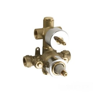 Palazzani COLOR Gold 99277310 element podtynkowy 2-ujścia 1/2" do baterii termostatycznej złoty