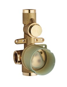 Palazzani COLOR Gold 99571699 element podtynkowy 2-ujścia 1/2" do baterii prysznicowej dwuuchwytowej złoty