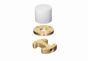Palazzani COLOR Gold 99571799 podłogowy element montażowy baterii wannowej złoty