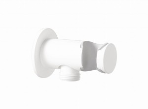 Palazzani COLOR White Mat 9910N243 złącze ścienne z uchwytem białe