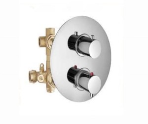 Palazzani DIGIT COLOR Chrome 96259310 + 99277310 bateria podtynkowa z termostatem chrom