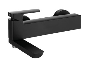 Palazzani MIS COLOR Black Mat 56115438 bateria wannowa ścienna jednouchwytowa czarna