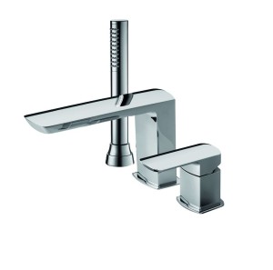 Palazzani MIS COLOR Chrome 01139310 bateria wannowa 3-otworowa jednouchwytowa chrom
