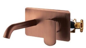 Palazzani MIS COLOR Copper 56319373 + 99572099 bateria umywalkowa podtynkowa jednouchwytowa miedziana