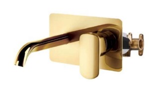 Palazzani MIS COLOR Gold 56319353 + 99572099 bateria umywalkowa podtynkowa jednouchwytowa złota
