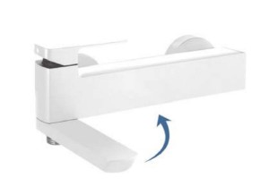 Palazzani MIS COLOR White Mat 56115443 bateria wannowa ścienna jednouchwytowa biała