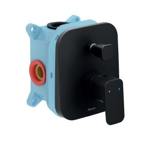 Ravak 10° Free TD F 065.20BL X070158 bateria wannowa podtynkowa jednouchwytowa bez przełącznika do R-box czarna