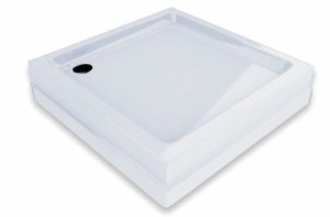 Ravak Angela Basic Kompakt brodzik 80x80x16 GPX2240135 prysznicowy biały