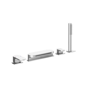Ravak Chrome CR 025.00CR X070073 bateria wannowa stojąca dwuuchwytowa chrom