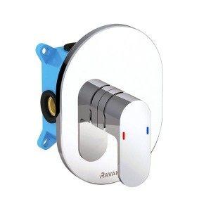 Ravak Chrome CR 066.00CR X070057 bateria wannowa jednouchwytowa podtynkowa bez przełącznika do R-box chrom