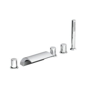 Ravak Chrome WF 025.00 X070060 bateria wannowa stojąca dwuuchwytowa chrom