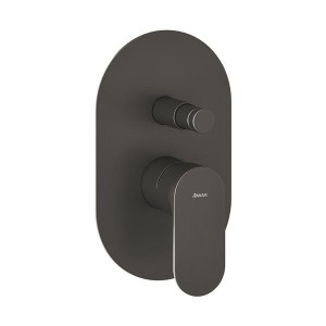 Ravak Eleganta EL 061.20GB.O2 X070335 bateria prysznicowa jednouchwytowa podtynkowa 2-drożna grafitowa