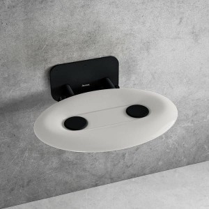 Ravak Ovo-P II-Opal/Black siedzisko prysznicowe 35x41 B8F0000057 czarne