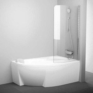 Ravak Rosa CVSK1 140/150 P 7QRM0C00Y1 parawan jednoczęściowy prawy polerowane alu