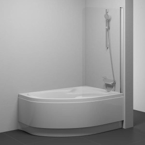 Ravak Rosa CVSK1 160/170 P 7QRS0U00Y1 parawan jednoczęściowy prawy satynowy