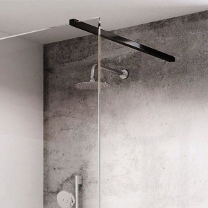 Ravak Walk-In zestaw wsporników i uchwytów W SET-90 Wall/Corner Black do kabiny prysznicowej GWD010003018 czarny