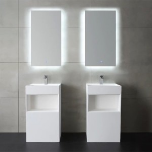 StoneArt wolnostojąca umywalka konglomeratowa LZ517 50x45