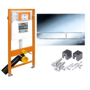 Werit Jomo Tech 174-91100900-00 Stelaż podtynkowy 4w1 do WC H=112 + przycisk Exclusive chrom + wsporniki 171-62000000-00