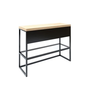Baltica Design TRINE II konsola łazienkowa 80 cm czarny/dąb