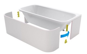 Excellent Arana OBEX.ARA.18WH obudowa do zabudowy płytkami Flex System 179x84,5