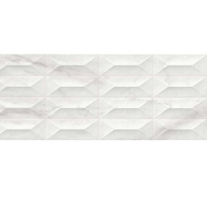 Marazzi Marbleplay White Struttura Gem 3D 30x90 M4PC płytka ścienna