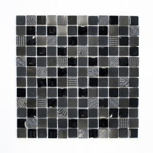 Mozaika mix kwadrat kamień alu szary czarny Metropol MM 0354 30,0 x 30,0