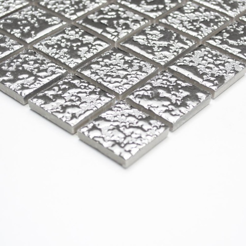 Mozaika 3D srebrna ceramiczna Metropol MM 0115 33,0 x 30,2 102395