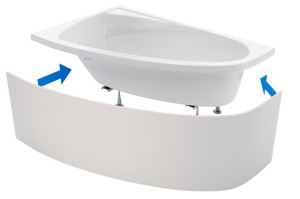 Excellent OBEX.N.250WH obudowa do zabudowy płytkami wanny narożnej Flex System 250x60