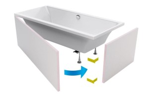 Excellent OBEX.P.18X85WH obudowa do zabudowy płytkami wanny prostokątnej Flex System 180x85