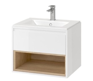 Excellent Tuto MLEX.0101.600.WHBL szafka pod umywalkę 60x50 biała/dąb