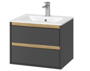 Excellent Tuto MLEX.0103.800.GRBL szafka pod umywalkę 80x50 szara/dąb