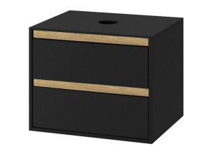 Excellent Tuto MLEX.0104.600.BKBL szafka pod umywalkę nablatową 60x47,7 czarna/dąb