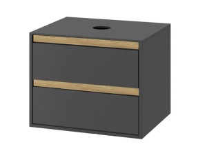 Excellent Tuto MLEX.0104.800.GRBL szafka pod umywalkę nablatową 80x49,4 szara/dąb