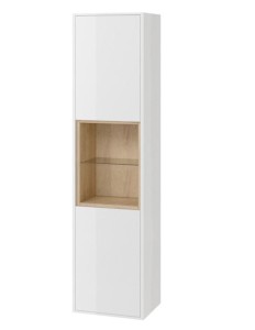 Excellent Tuto MLEX.0201.400.WHBL słupek wiszący 160x40 biały/dąb