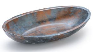 SVIS DESIGN Miska betonowa DIAMOND BASIC ALCHEMY niebiesko - miedziana