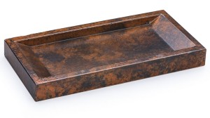 SVIS DESIGN Miska betonowa SIRIUS BASIC SMOKED METAL czarno - miedziana
