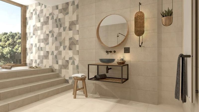 El Molino Austin Taupe Rect. 30x90 płytki ścienne betonowe 125527