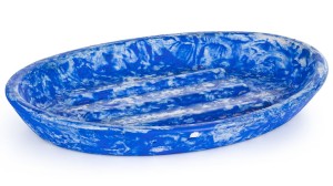 SVIS DESIGN Mydelniczka betonowa 15 cm ORION BASIC FINGER PAINTING niebieska