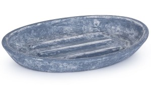 SVIS DESIGN Mydelniczka betonowa 15 cm ORION BASIC FINGER PAINTING niebiesko - szara