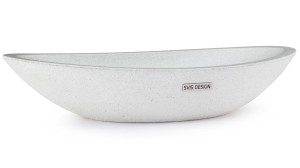 SVIS DESIGN Umywalka nablatowa betonowa lakierowana ORION BASIC biała