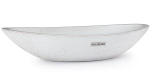 SVIS DESIGN Umywalka nablatowa betonowa ORION BASIC biała