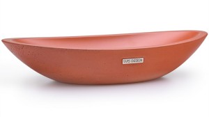 SVIS DESIGN Umywalka nablatowa betonowa ORION BASIC czerwona