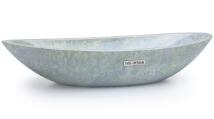 SVIS DESIGN Umywalka nablatowa betonowa ORION BASIC GRANITE niebiesko - zielona