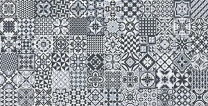 Płytka ścienna Gayafores Heritage Deco Black 32X62,5