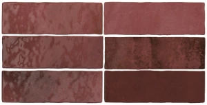 Płytka ścienna Equipe Artisan Burgundy 6,5X20 Eq 24467