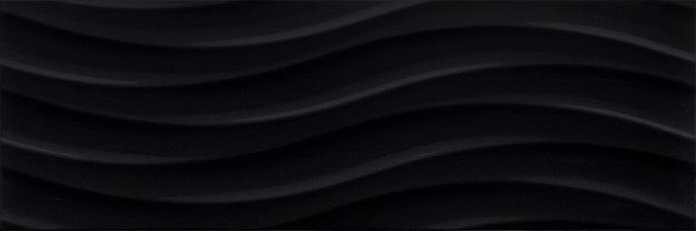 Płytka ścienna Ceramika Color CCR36-1 Java Onda Black 25X75