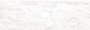 Płytka ścienna Ceramika Końskie Brennero White Hexagon 25x75